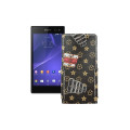 Чохол-флип з екошкіри для телефону Sony Xperia C3 DS D2502