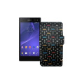 Чохол-книжка з екошкіри для телефону Sony Xperia C3 DS D2502