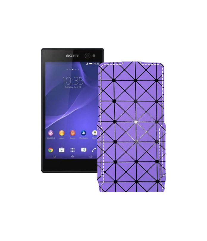 Чохол-флип з екошкіри для телефону Sony Xperia C3 DS D2502