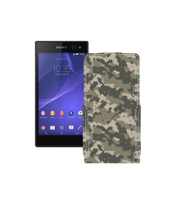 Чохол-флип з екошкіри для телефону Sony Xperia C3 DS D2502