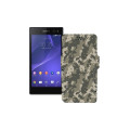 Чохол-книжка з екошкіри для телефону Sony Xperia C3 DS D2502