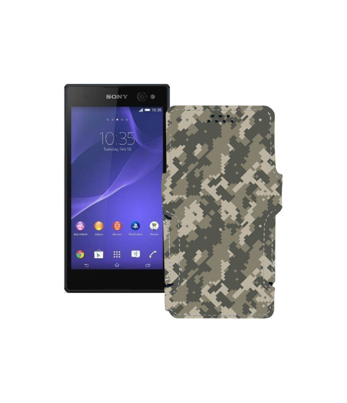 Чохол-книжка з екошкіри для телефону Sony Xperia C3 DS D2502