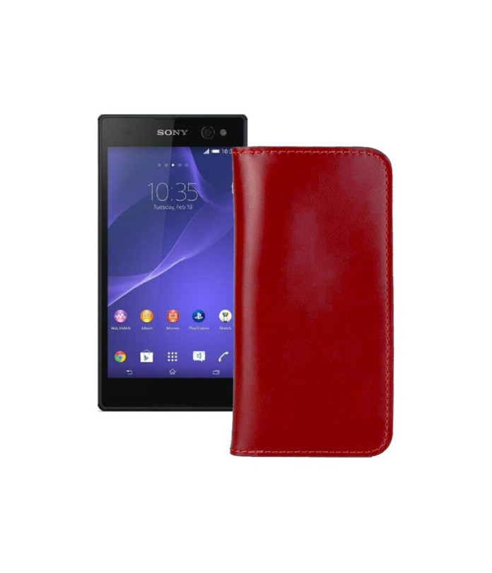 Портмоне з шкіри для телефону Sony Xperia C3 DS D2502