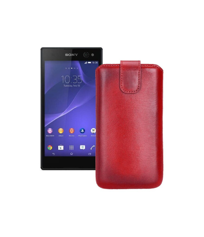 Витяжка з екошкіри для телефону Sony Xperia C3 DS D2502