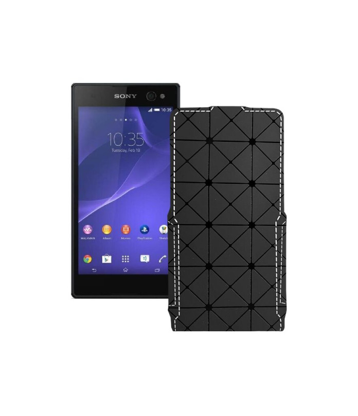 Чохол-флип з екошкіри для телефону Sony Xperia C3 DS D2502