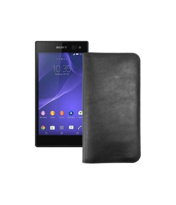 Портмоне з шкіри для телефону Sony Xperia C3 DS D2502