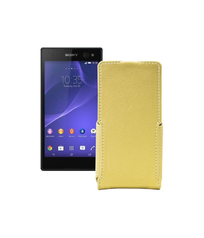 Чохол-флип з екошкіри для телефону Sony Xperia C3 DS D2502