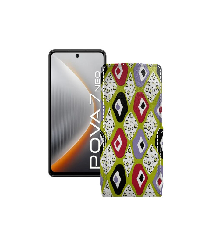 Чохол-флип з екошкіри для телефону Tecno Pova 7 Neo
