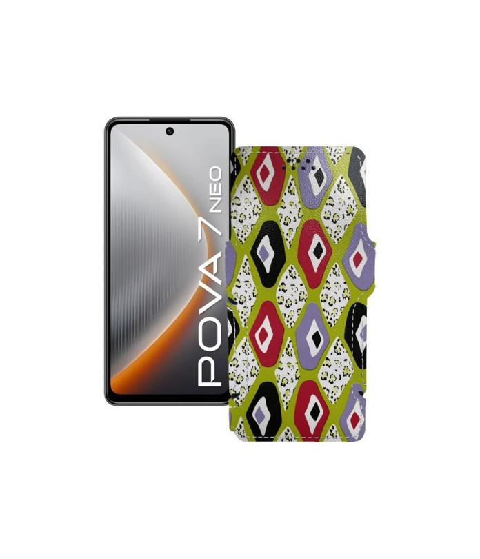 Чохол-книжка з екошкіри для телефону Tecno Pova 7 Neo