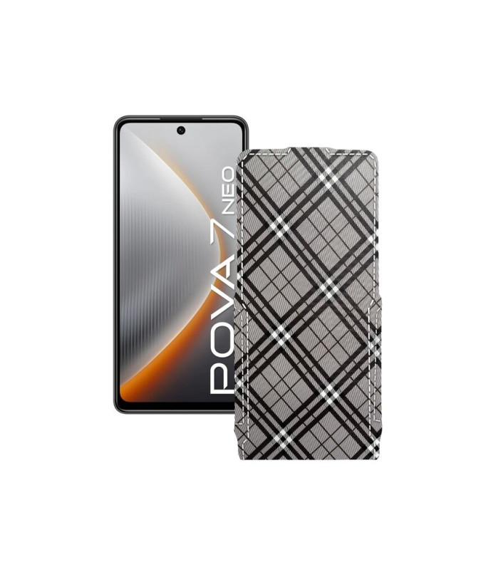 Чохол-флип з екошкіри для телефону Tecno Pova 7 Neo