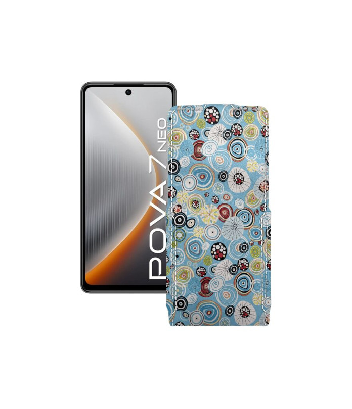 Чохол-флип з екошкіри для телефону Tecno Pova 7 Neo