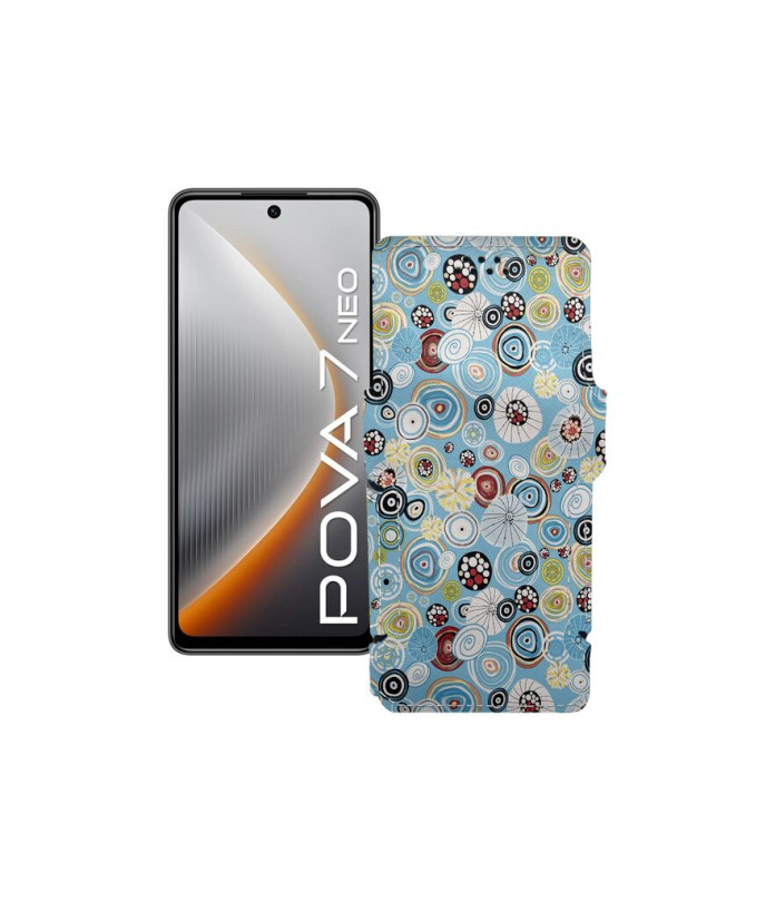 Чохол-книжка з екошкіри для телефону Tecno Pova 7 Neo