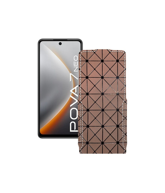 Чохол-флип з екошкіри для телефону Tecno Pova 7 Neo