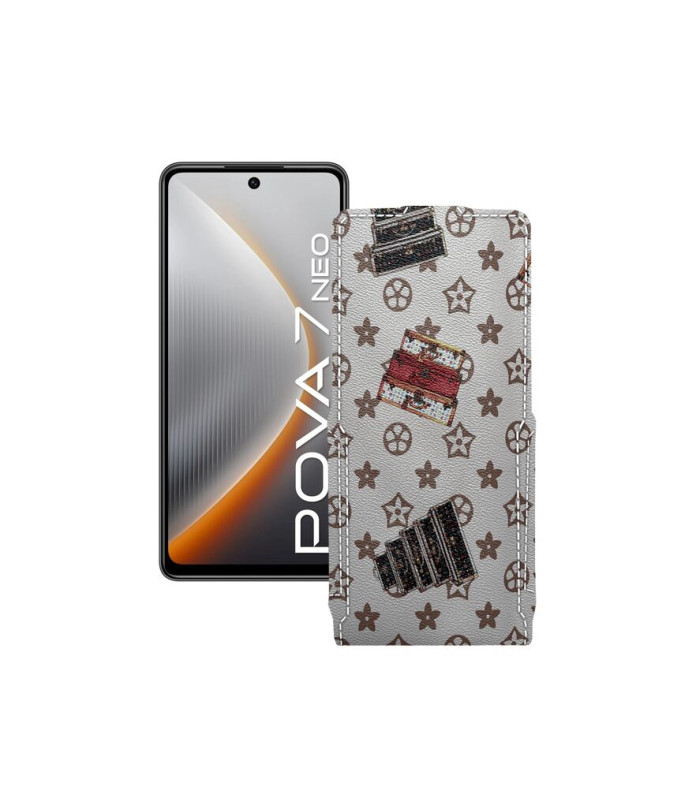 Чохол-флип з екошкіри для телефону Tecno Pova 7 Neo