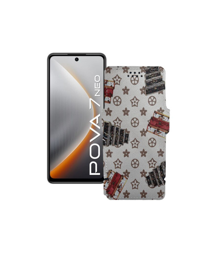 Чохол-книжка з екошкіри для телефону Tecno Pova 7 Neo