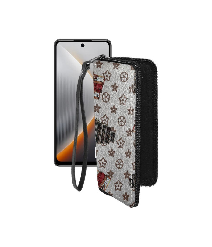 Чохол-гаманець з екошкіри для телефону Tecno Pova 7 Neo