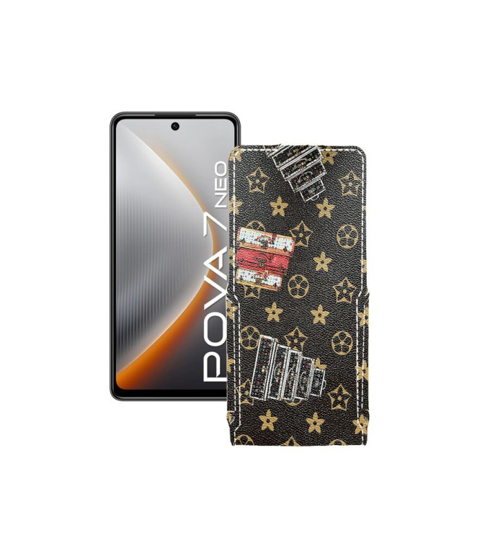 Чохол-флип з екошкіри для телефону Tecno Pova 7 Neo