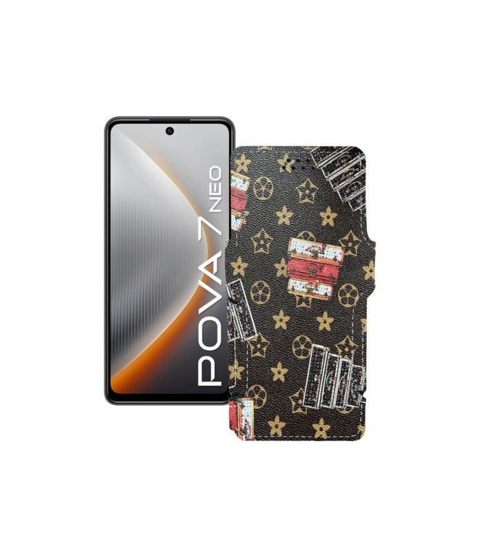 Чохол-книжка з екошкіри для телефону Tecno Pova 7 Neo