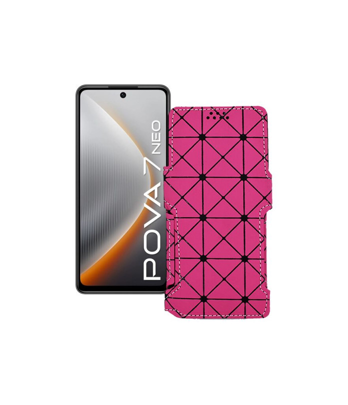 Чохол-книжка з екошкіри для телефону Tecno Pova 7 Neo