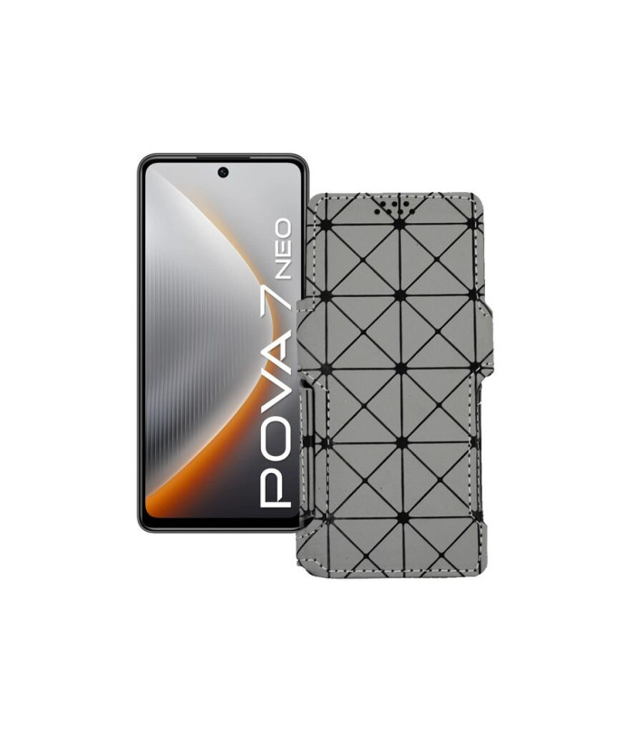 Чохол-книжка з екошкіри для телефону Tecno Pova 7 Neo