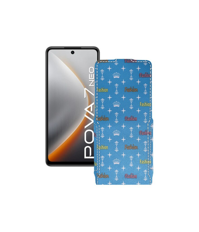 Чохол-флип з екошкіри для телефону Tecno Pova 7 Neo