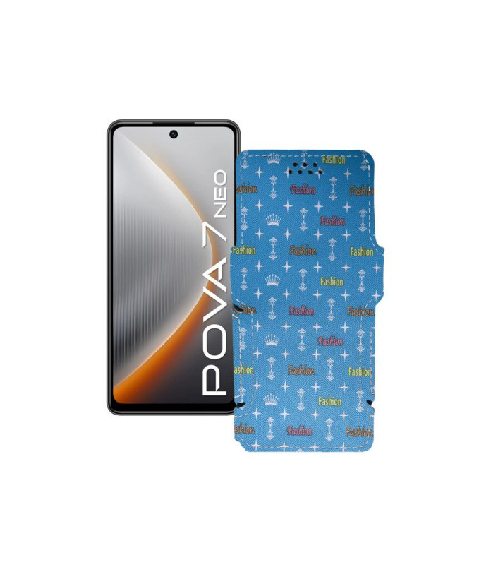 Чохол-книжка з екошкіри для телефону Tecno Pova 7 Neo