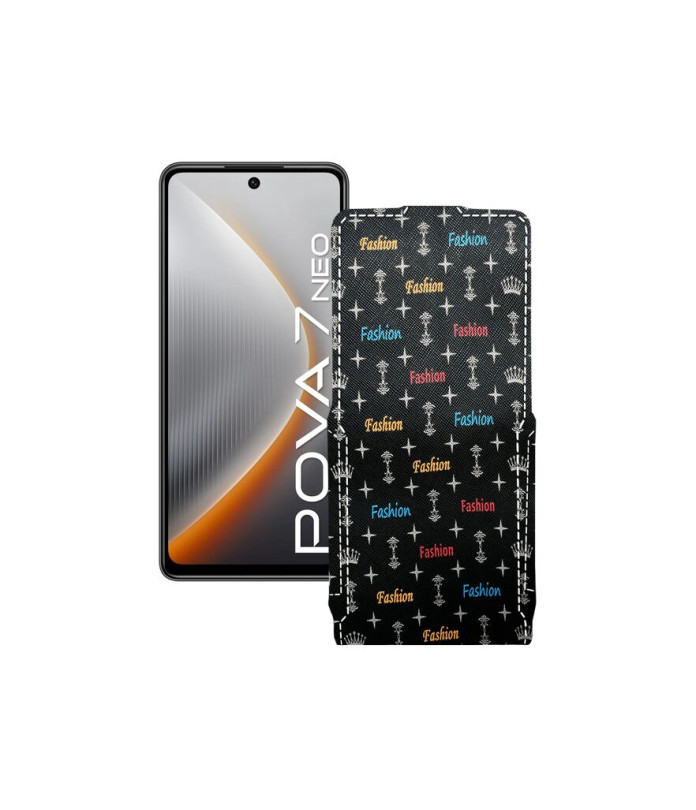 Чохол-флип з екошкіри для телефону Tecno Pova 7 Neo