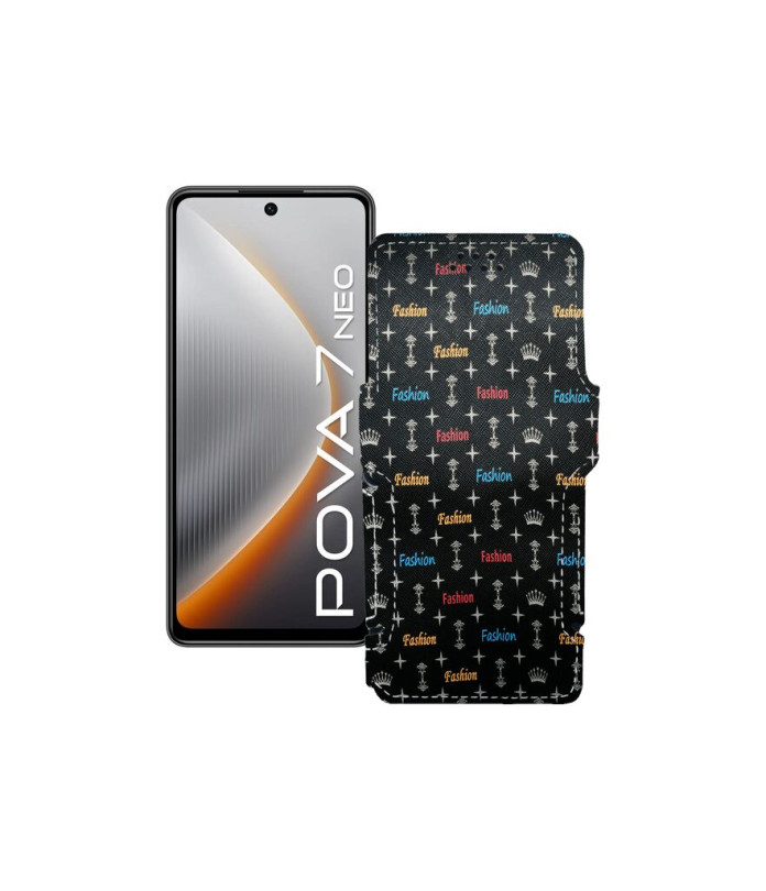 Чохол-книжка з екошкіри для телефону Tecno Pova 7 Neo