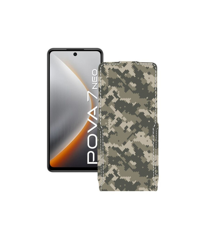 Чохол-флип з екошкіри для телефону Tecno Pova 7 Neo