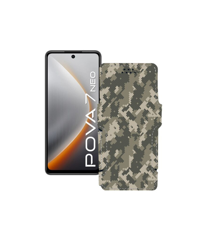 Чохол-книжка з екошкіри для телефону Tecno Pova 7 Neo