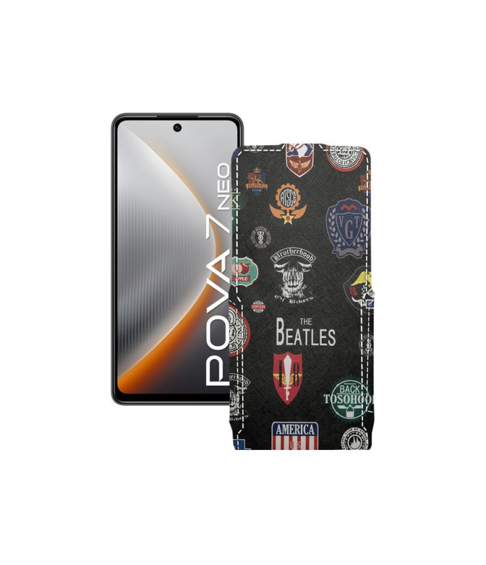 Чохол-флип з екошкіри для телефону Tecno Pova 7 Neo