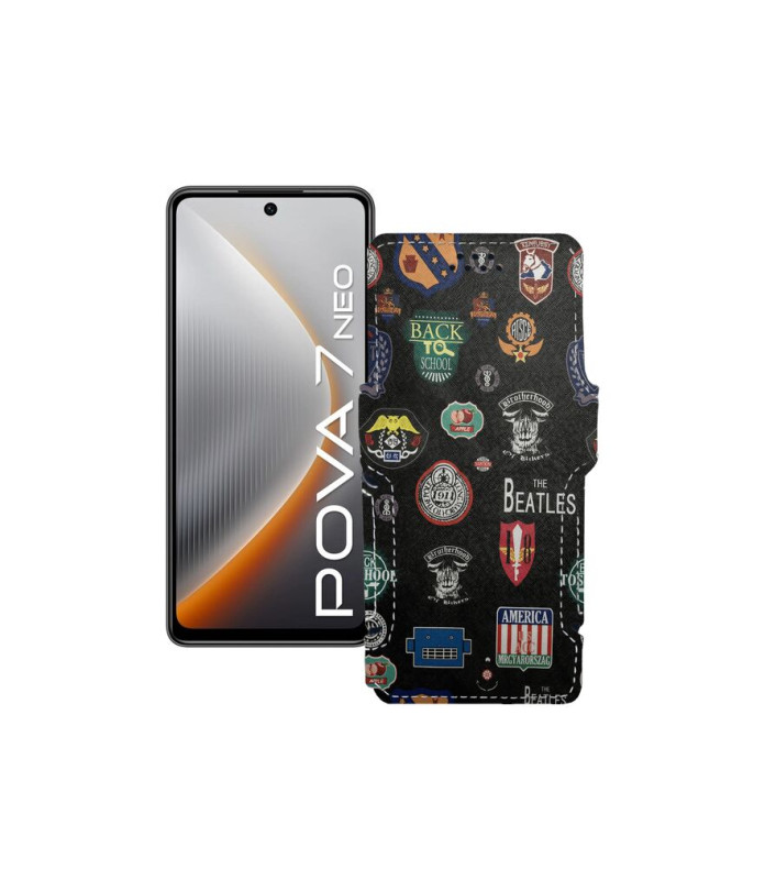 Чохол-книжка з екошкіри для телефону Tecno Pova 7 Neo