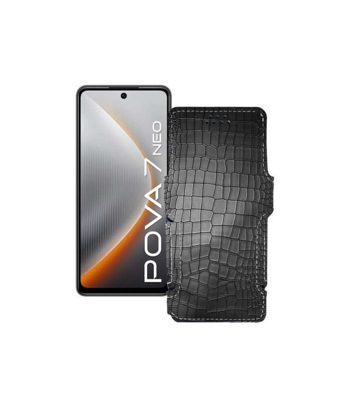 Чохол-книжка з екошкіри для телефону Tecno Pova 7 Neo