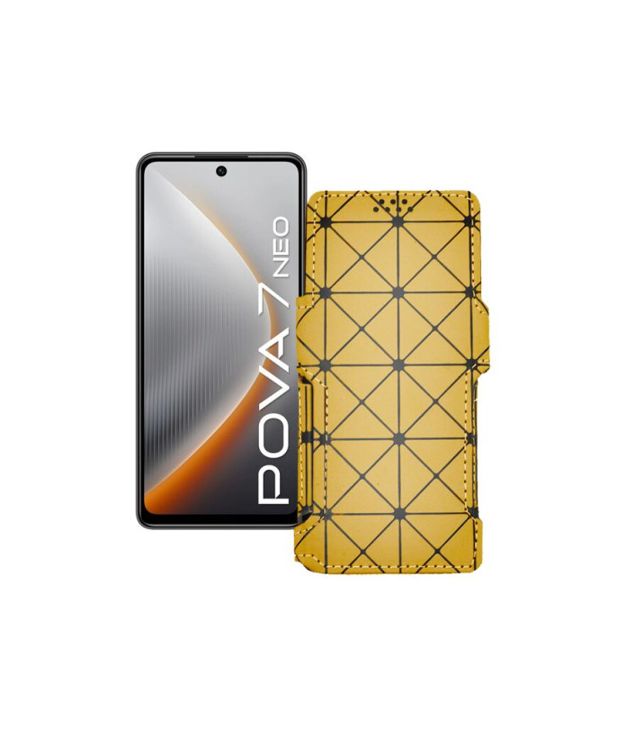 Чохол-книжка з екошкіри для телефону Tecno Pova 7 Neo