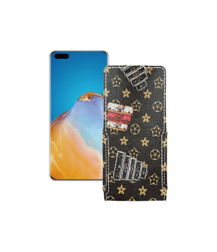 Чохол-флип з екошкіри для телефону Huawei P40 Pro