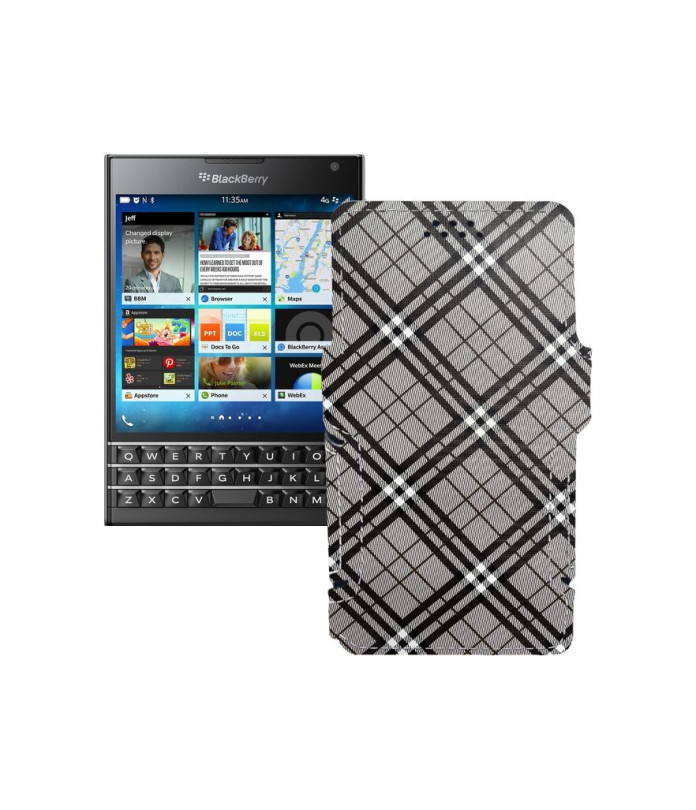 Чохол-книжка з екошкіри для телефону BlackBerry Passport