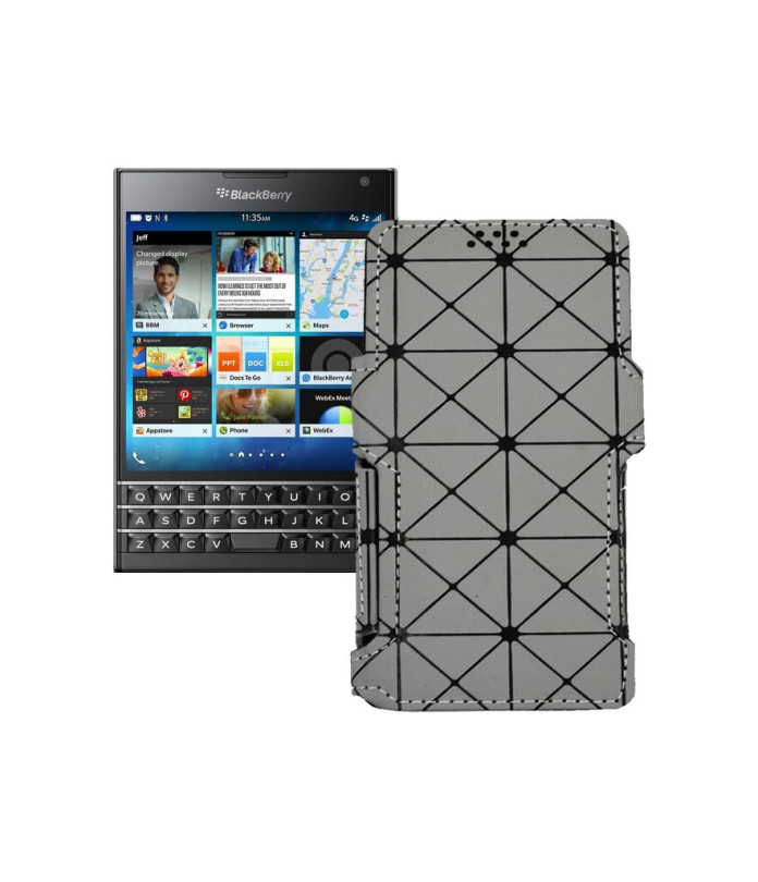 Чохол-книжка з екошкіри для телефону BlackBerry Passport