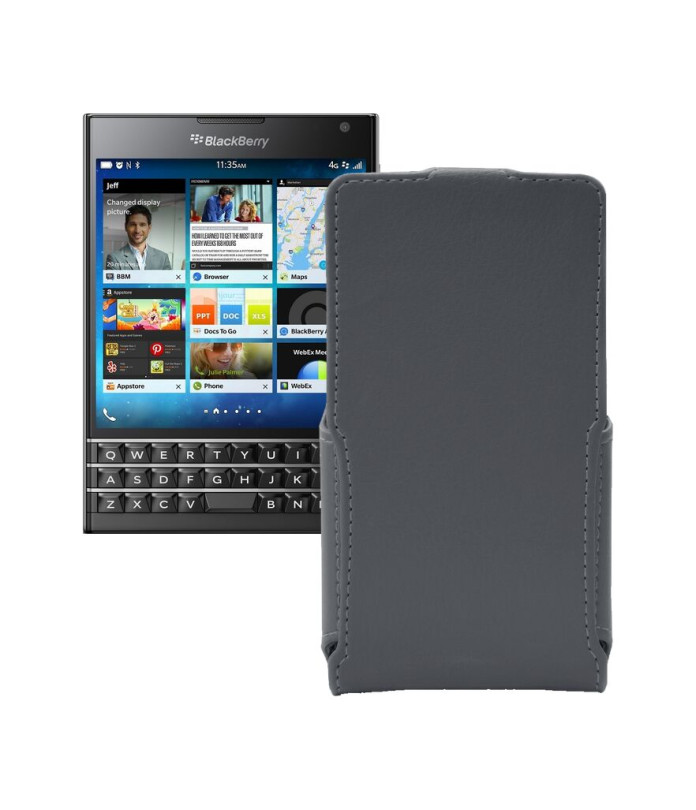 Чохол-флип з екошкіри для телефону BlackBerry Passport