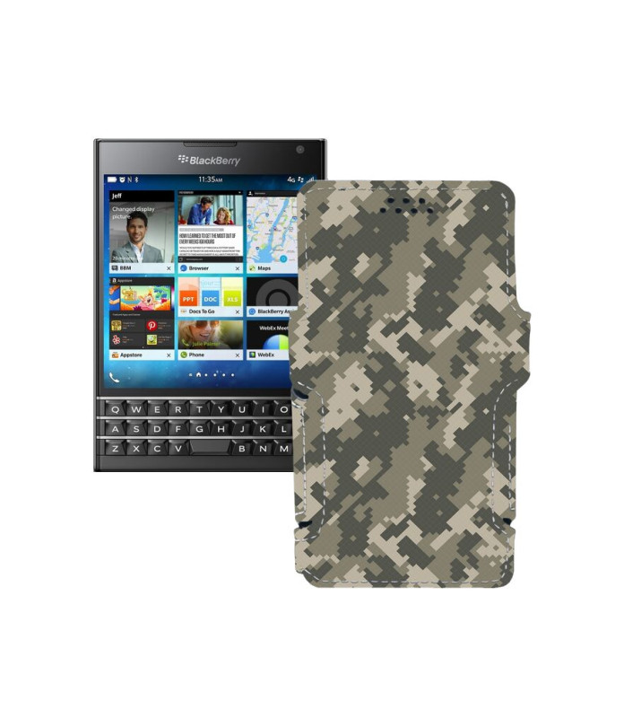 Чохол-книжка з екошкіри для телефону BlackBerry Passport