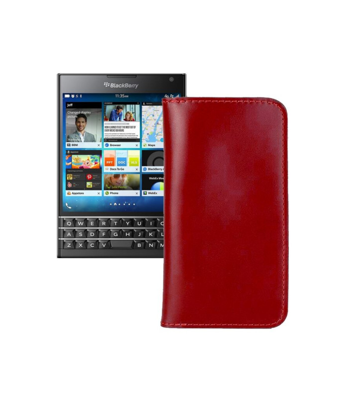 Портмоне з шкіри для телефону BlackBerry Passport