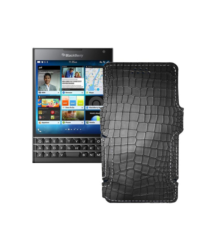 Чохол-книжка з екошкіри для телефону BlackBerry Passport