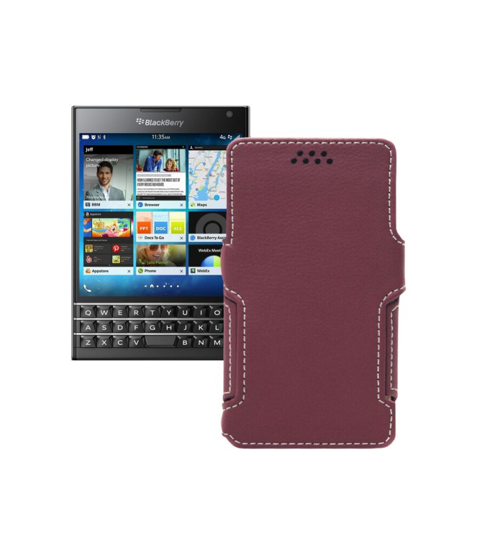 Чохол-книжка з екошкіри для телефону BlackBerry Passport