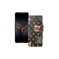 Чохол-книжка з екошкіри для телефону Asus ROG Phone II ZS660KL
