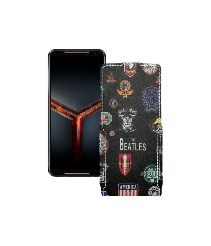 Чохол-флип з екошкіри для телефону Asus ROG Phone II ZS660KL