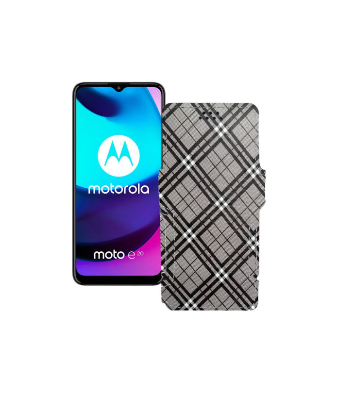 Чохол-книжка з екошкіри для телефону Motorola Moto E20