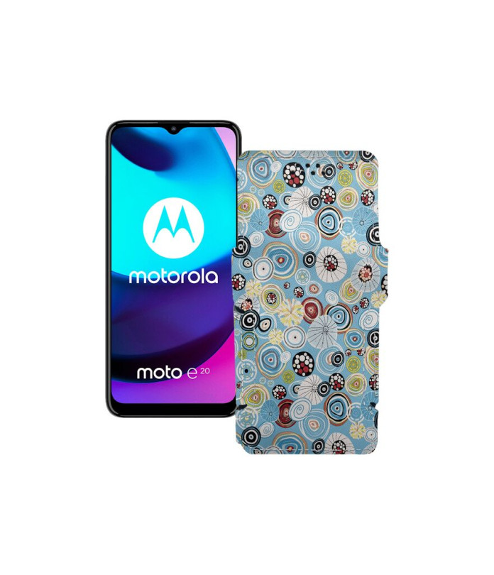 Чохол-книжка з екошкіри для телефону Motorola Moto E20