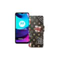 Чохол-книжка з екошкіри для телефону Motorola Moto E20