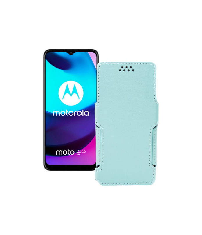 Чохол-книжка з екошкіри для телефону Motorola Moto E20