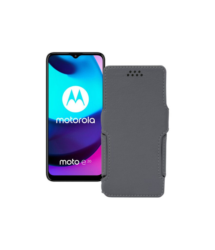 Чохол-книжка з екошкіри для телефону Motorola Moto E20