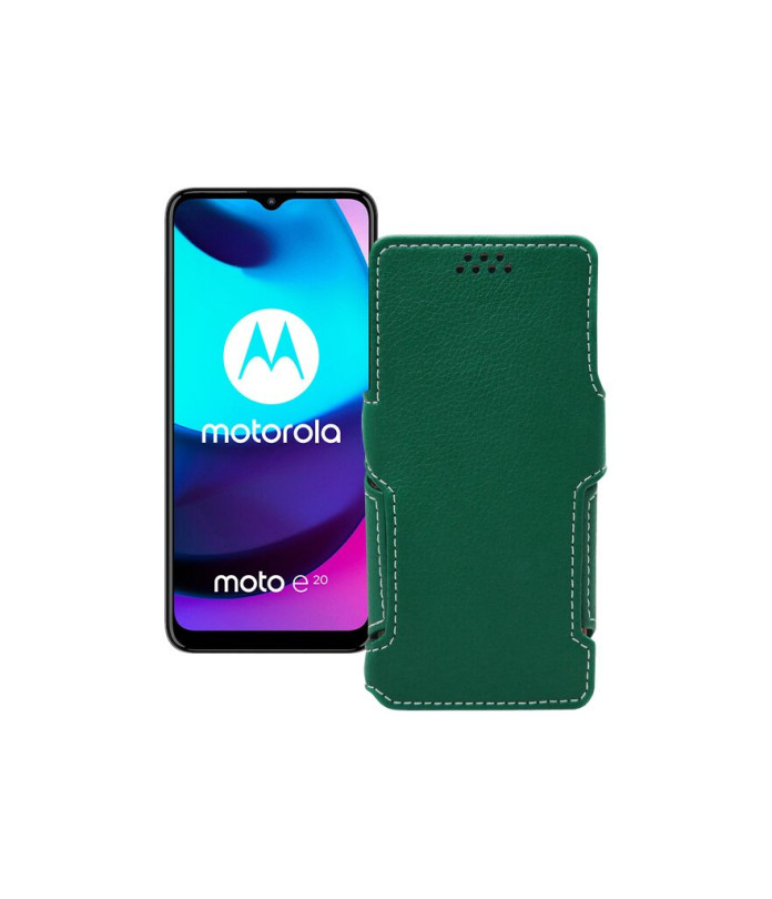 Чохол-книжка з екошкіри для телефону Motorola Moto E20